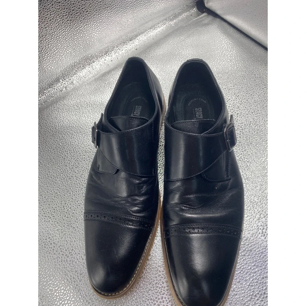 N/A black leather